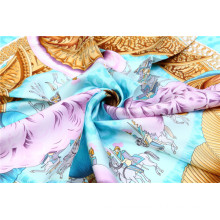 Fashion Women Large Square 100 Twill Silk Scarves 90X90cm